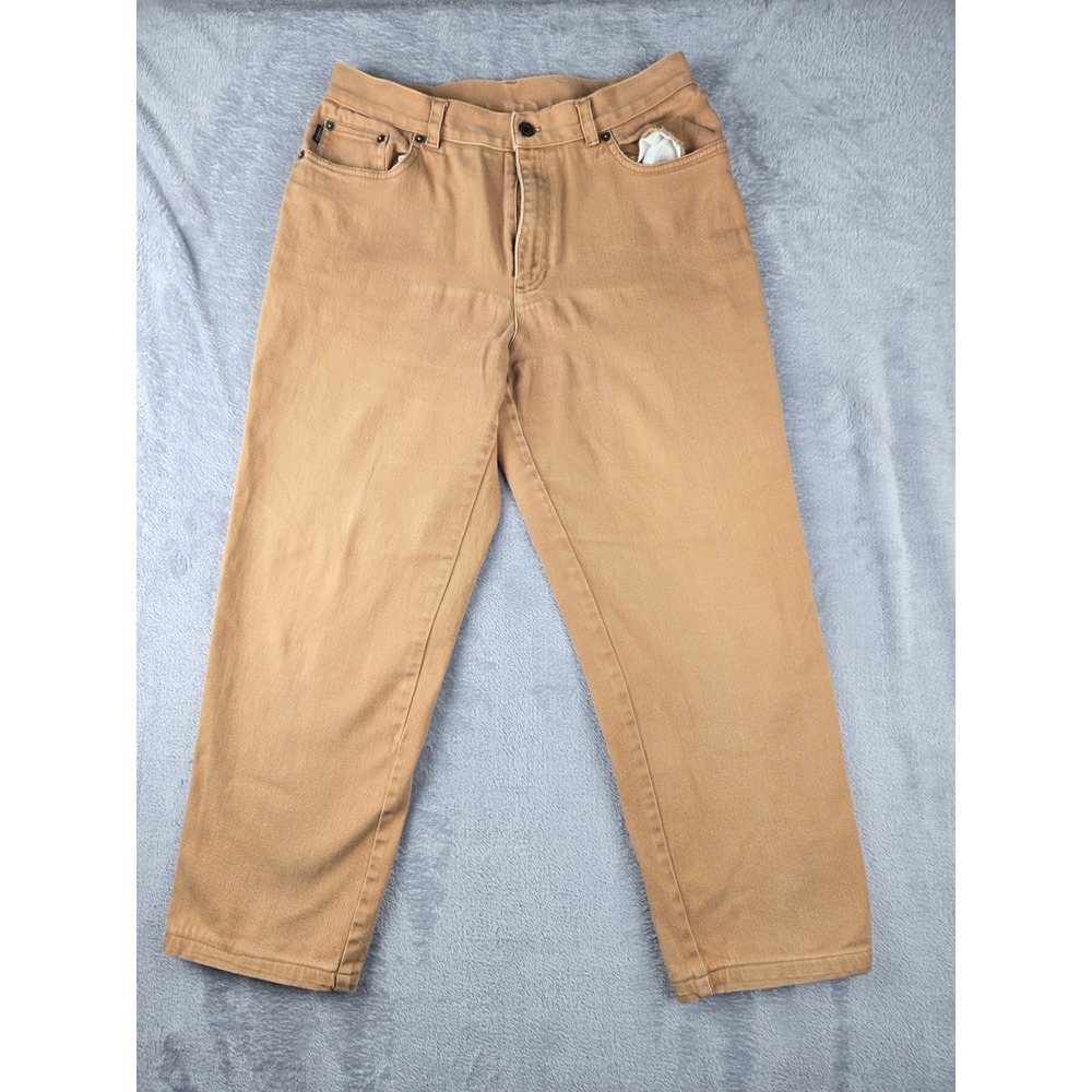 Lauren Jeans Co Ralph Lauren Petite Tan Corduroy Pants Size 12P‎